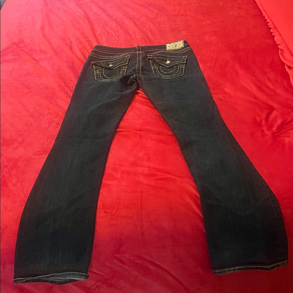 True Religion Dark Blue Boot Cut Jeans